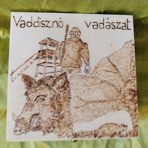 Vaddisznó vadászati szett, Otthon & Életmód, Dekoráció, Asztal és polc dekoráció, Díszdoboz, Gravírozás, pirográfia, Famegmunkálás, MESKA