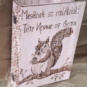 Mókusos emlékkönyv - otthon & életmód - dekoráció - asztal és polc dekoráció - díszdoboz - Meska.hu