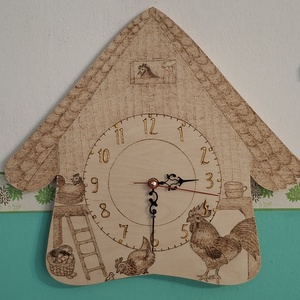 Romantikus falusi óra, Otthon & Életmód, Dekoráció, Fali és függő dekoráció, Falióra & óra, , MESKA