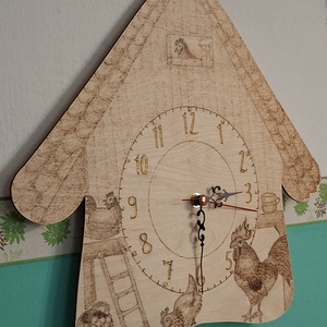 Romantikus falusi óra - otthon & életmód - dekoráció - fali és függő dekoráció - falióra & óra - Meska.hu