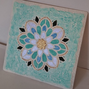 Mandalás edényalátét - Meska.hu