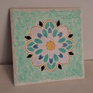 Mandalás edényalátét - otthon & életmód - konyhafelszerelés, tálalás - flaska, csatos üveg - Meska.hu