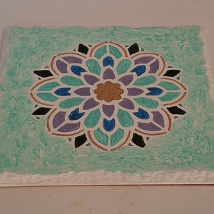 Mandalás edényalátét - otthon & életmód - konyhafelszerelés, tálalás - flaska, csatos üveg - Meska.hu