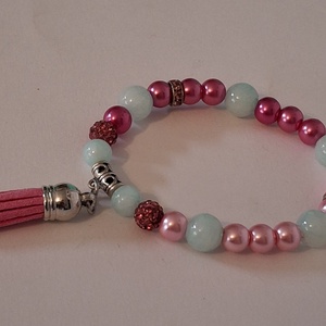 Pink álom ásvány karkötő - ékszer - karkötő - ásványkarkötő - Meska.hu