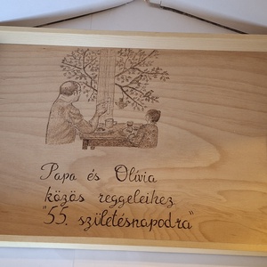 Családi tálca - otthon & életmód - konyhafelszerelés, tálalás - tálalás - tálca - Meska.hu