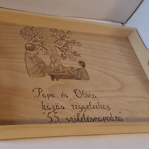 Családi tálca - otthon & életmód - konyhafelszerelés, tálalás - tálalás - tálca - Meska.hu