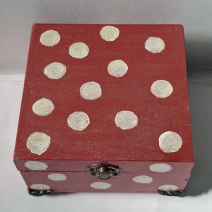 Pöttyös ékszer doboz - ékszer - ékszertartó - ékszerdoboz - Meska.hu