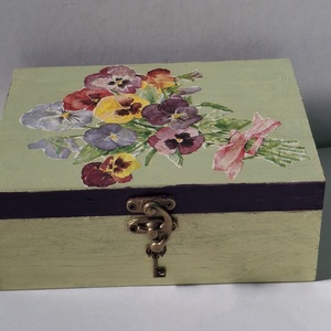 Árvácskás ékszer tartó, Ékszer, Ékszertartó, Ékszerdoboz, Decoupage, transzfer és szalvétatechnika, MESKA