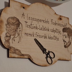 Ajándék a legszuperebb fodrásznak - otthon & életmód - dekoráció - kép & falikép - táblakép - Meska.hu