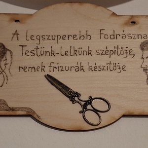 Ajándék a legszuperebb fodrásznak - otthon & életmód - dekoráció - kép & falikép - táblakép - Meska.hu