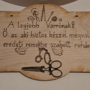 Köszönő tábla a legjobb varrónak - Meska.hu