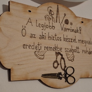 Köszönő tábla a legjobb varrónak - otthon & életmód - dekoráció - kép & falikép - táblakép - Meska.hu