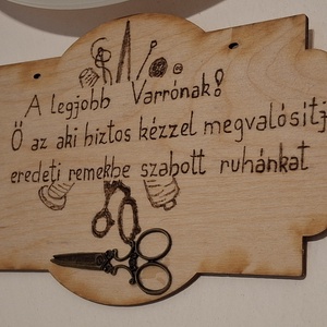 Köszönő tábla a legjobb varrónak - otthon & életmód - dekoráció - kép & falikép - táblakép - Meska.hu
