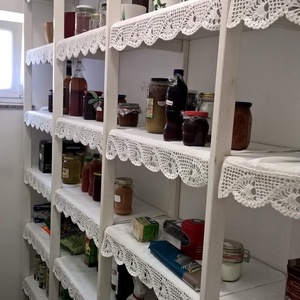 Ananászos horgolt polccsík, Otthon & Lakás, Horgolt & Csipketerítő, Dekoráció, Asztal és polc dekoráció, Horgolás, Varrás, Meska