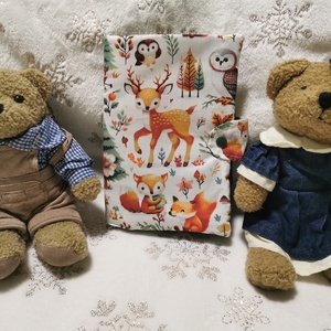 Erdei állatos egészségügyi kis könyv borító, Otthon & Életmód, Papír, írószer, Könyv- és füzetborító, Varrás, MESKA