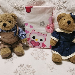 Baglyos egészségügyi kis könyv borító, Otthon & Életmód, Papír, írószer, Könyv- és füzetborító, Varrás, MESKA