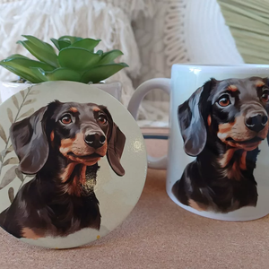 Névvel kérhető - Fekete tacskós bögre - otthon & életmód - konyhafelszerelés, tálalás - tálalás - bögre & csésze - Meska.hu