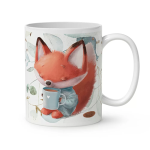 Kérd a neveddel - Kávés róka bögre - otthon & életmód - konyhafelszerelés, tálalás - tálalás - bögre & csésze - Meska.hu