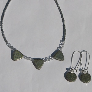 Hamvas szürke szett - ékszer - ékszerszett - Meska.hu