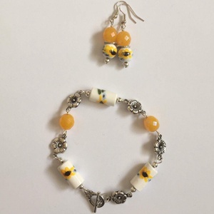 Napraforgók - szett, Ékszer, Ékszerszett, Ékszerkészítés, MESKA