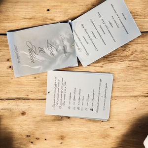 Letisztult modernitás: Egyedi, többrétegű esküvői meghívó ! Fényképpel és pauszpapírral! - esküvő - meghívó & kártya - meghívó - Meska.hu