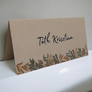 Természetes elegancia: A rusztikus ültetőkártya, Esküvő, Meghívó & Kártya, Ültetési rend, Papírművészet, MESKA