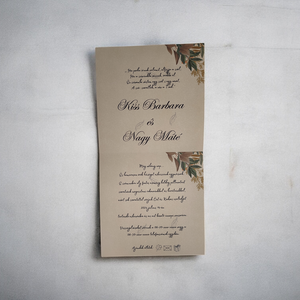 Természetes elegancia: A rusztikus esküvői meghívó - esküvő - meghívó & kártya - meghívó - Meska.hu