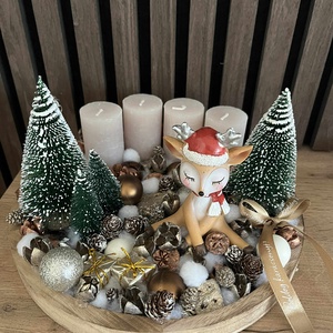 Őzikés adventi koszorú - karácsony - adventi díszek - adventi gyertyadíszek és koszorúdíszek - Meska.hu Őzikés adventi koszorú - karácsony - adventi díszek - adventi gyertyadíszek és koszorúdíszek - Meska.hu