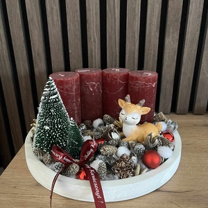 Őzikés adventi koszorú - karácsony - adventi díszek - adventi gyertyadíszek és koszorúdíszek - Meska.hu Őzikés adventi koszorú - karácsony - adventi díszek - adventi gyertyadíszek és koszorúdíszek - Meska.hu