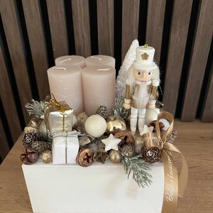 Diótörős adventi koszorú, Karácsony, Adventi díszek, Adventi gyertyadíszek és koszorúdíszek, Mindenmás, MESKA