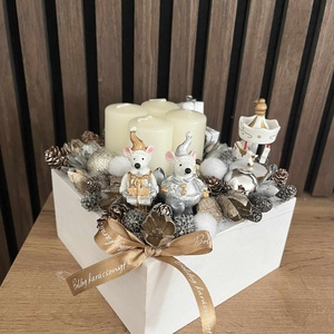 Karácsonyi asztaldísz - Meska.hu