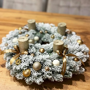 Havas adventi koszorú, Karácsony, Adventi díszek, Adventi koszorú, Mindenmás, MESKA