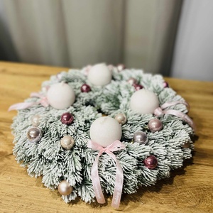 Havas adventi koszorú, Karácsony, Adventi díszek, Adventi koszorú, Mindenmás, MESKA