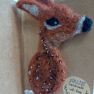 Kitűző-őzike ,Bambi - ékszer - kitűző és bross - Meska.hu