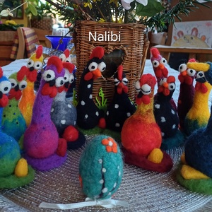 Tyúkocskák - ünnepi díszek, dekorációk - húsvéti díszek és dekorációk - húsvéti tojástartó - Meska.hu