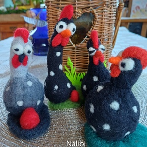 Tyúkocskák - ünnepi díszek, dekorációk - húsvéti díszek és dekorációk - húsvéti tojástartó - Meska.hu