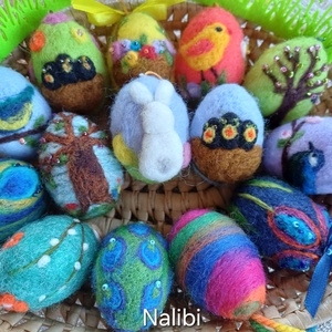 Húsvéti tojás - ünnepi díszek, dekorációk - húsvéti díszek és dekorációk - húsvéti abrosz, terítő - Meska.hu