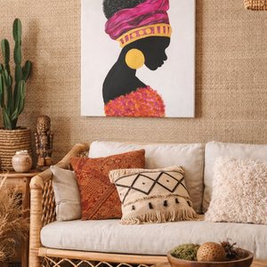 Boho akril falikép 50x70 cm, Otthon & Életmód, Dekoráció, Kép & Falikép, Vászonkép, Festészet, MESKA