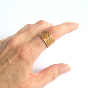 Sárkánybőr maratott vörösréz gyűrű, Ékszer, Gyűrű, Kerek gyűrű, Ékszerkészítés, Ötvös, MESKA