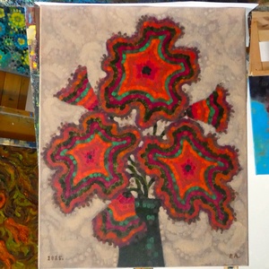 Őszi csokor akril festmény - Meska.hu