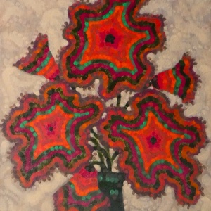 Őszi csokor akril festmény - művészet - festmény - akril - Meska.hu