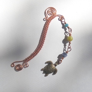 A boldog teknős könyvjelző, Könyv & Zene, Könyvjelző, Ékszerkészítés, Fémmegmunkálás, MESKA