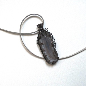 Achát? Az hát... réz medál Achát lappal - Meska.hu