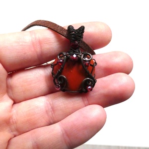 Tiszta szívvel - réz medál - ékszer - nyaklánc - medál - Meska.hu