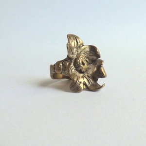 Bronzvirág gyűrű - Meska.hu