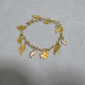 Ragyogó sárga réz karkötő - ékszer - karkötő - charm karkötő - Meska.hu