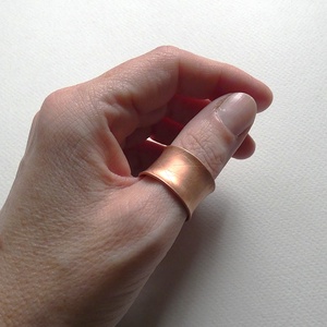 Homorú réz gyűrű - ékszer - gyűrű - statement gyűrű - Meska.hu