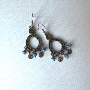 Ezeregy éj fülbevaló - ékszer - fülbevaló - lógó fülbevaló - Meska.hu