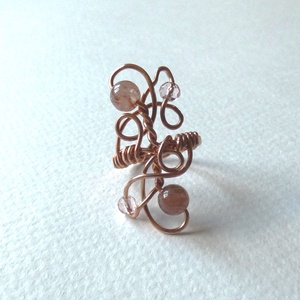 Érzékek útján réz gyűrű - ékszer - gyűrű - fonódó gyűrű - Meska.hu