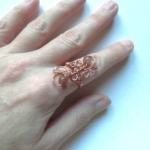 Érzékek útján réz gyűrű - ékszer - gyűrű - fonódó gyűrű - Meska.hu